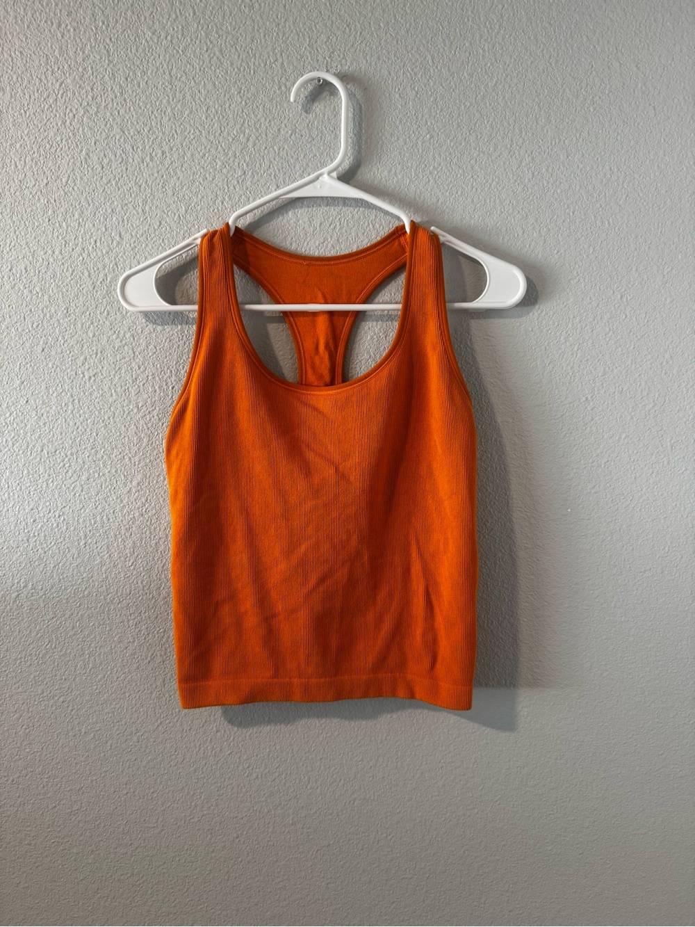 Women’s Orange Racerback Tank Top - Classic Fit